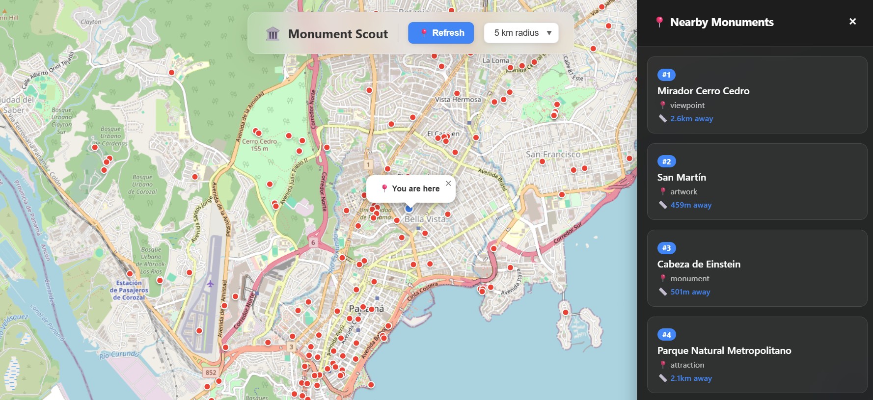 MonumentScout App